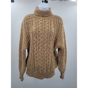 Vintage Baskin Tuttleneck Chunky  Fisherman Sweater
